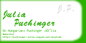 julia puchinger business card